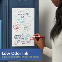 EXPO Low Odor Dry Erase Markers, Fine Tip, Assorted Colors, 12 Count 12 Count Assorted