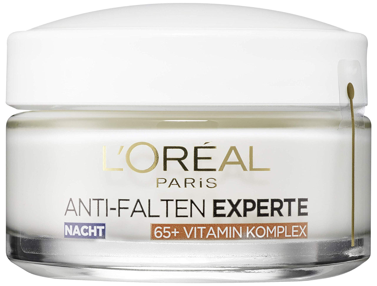 L'Oréal Paris Night Cream for the Face, Anti-Ageing Night Cream to Reduce Wrinkles, Vitamin B3 and Vitamin E, Strengthens and Revitalises the Skin, Anti-Wrinkle Expert, 1 x 50 ml