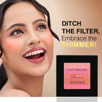 Hilary Rhoda Shimmer Bricks Highlighter Palette | Bronzers, Highlighters & Blushes | Highly Pigmented | Long Lasting & Illuminating Glow - 8.1g (Shade - 06)