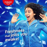 Colgate MaxFresh 600g (150g x 4, Pack of 4) Breath Freshener Toothpaste, , Peppermint Ice, Blue Gel Paste with Menthol, Cooling crystals for bad breath control
