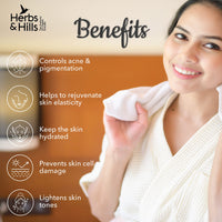 Herbs & Hills Glutathione Facewash for Skin Whitening | Face wash for Oily, Glowing, Brightening | Bright Even Skin Tone Face Wash | Face Wash for Men & Women | Organic & Natural Facewash