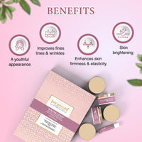 Aryanveda Anti Aging Facial Kit for Glowing Skin (260g), Repairs Wrinkles, Reduce Fine Lines, Remove Dead Skin Cells, All Skin Type for Men & Women (6 Units)