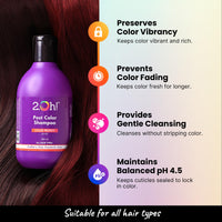 2.Oh! Italian Post Color Shampoo with Color Protect Complex | Daily Use Shampoo for Coloured Hair with pH 4.5 | Anti Frizz Shampoo for Color Treated Hair | Colour Protect Shampoo for Women and Men