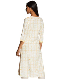 W for Woman Women's  Cotton Straight Kurta