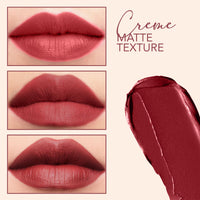 Carlton London Creamy Matte Stardust Bullet Long Stay Lipstick |Enriched with Vitamin E, Castor oil | Intense Colour, Moisturised Lips, Smooth & Light |Upto 8 hrs- 4Gm. (OG Berry)
