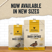 Vital Essentials Freeze Dried Raw Cat Food, Duck Mini Nibs Entree, 8 oz