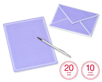 American Greetings Pastel Stationery Sheets and Colored Envelopes (80-Count) pastel purple, goldenrod, aqua, pink
