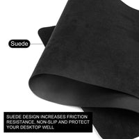 Desk Pad,Large Mouse Pad, Non-Slip PU Leathers Writing Pad,Desktop Protection Pad,Computer Desk Pad, Waterproof Table Mat, Desk Mat for Office and Home Writing (Black;31.5