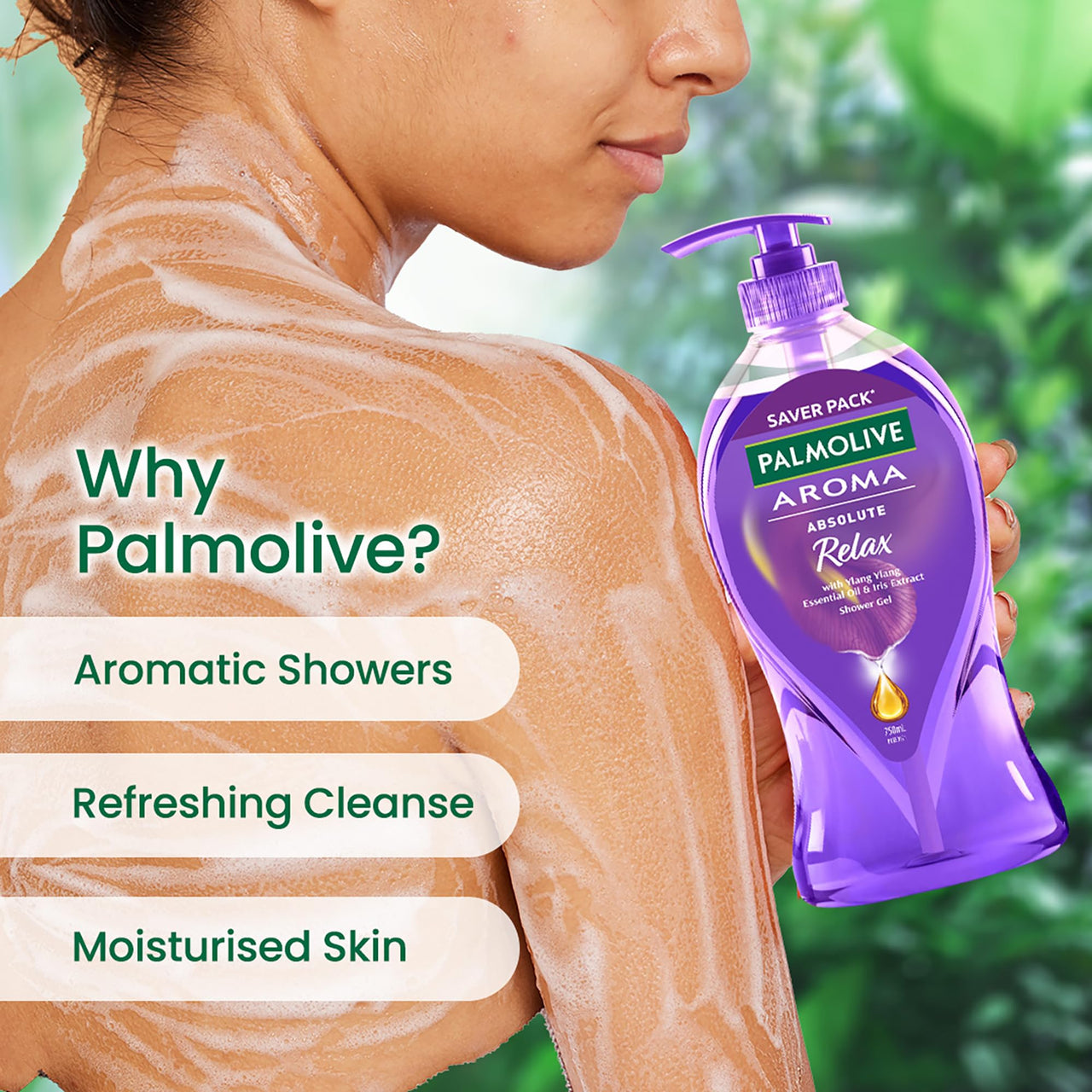 Palmolive Aroma Morning Tonic Body Wash, 750ml & Palmolive Aroma Absolute Relax, Body Wash 750 ml, Combo Pack