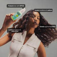 Moxie Beauty Frizz Fighting Hair Serum with SPF 35 | Hydrating & Anti-Frizz | Lightweight & Non-Greasy | 50ml