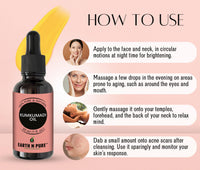 Earth N Pure Kumkumadi Tailam Face Oil Enriched with Saffron and 24 Powerful Herbs, Natural & Therapeutic Grade 100 ml