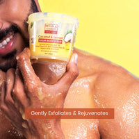 Bryan & Candy Coconut & Lemon Sugar Body Scrub PH 5.5 For Tan Removal & Exfoliation | For Women & Men |Coconut oil, Lemon peel oil, Oatmeal, Macadamia and Argan oil for smooth skin - 250g