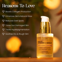 Milagro Beauty 30 ML (Pack of 1) Vitamin C Serum for Face Brightening, Hyper-pigmentation & Wrinkles Skin Clearing Serum with Natural Fruity Goodness of Lemon, Orange, Grape Seeds