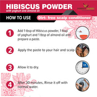 The Forest Herbs Natural Care From Nature Pure Hibiscus Flower Powder 200g (Pack Of 1) | Ideal for Hair pack, Face pack, Eating, and Hibiscus tea | Gudhal Ka Phool Powder | 100% Pure and Natural, No Preservatives