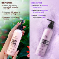 Botanic Hearth British Rose and Bulgarian Lavender Body Wash Shower Gel – Pack of 2 (245 ml Each) – Sulfate & Paraben Free – for Men & Women