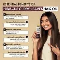 Organix Mantra Hibiscus & Curry Leaves Hair Oil | Advanced Follicle Activation | Infused with Bhringraj, Amla, Rosemary, Peppermint & Lavender Oils | Promotes Thicker, Stronger Hair 120ML