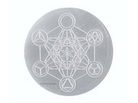 Selenite Crystal Charging Plate For Crystals And Healing Stones, 4.5