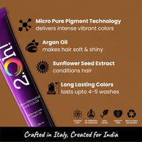 2.Oh! Italian- Caramel Brown Hair Color For Women & Men | Ammonia-Free DIY Semi Permanent Hair Color | Enriched with Argan Oil | Lasts upto 4-5 Washes | Pack of 2
