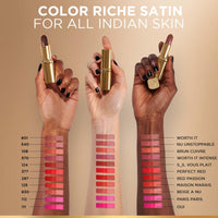 L’Oréal Paris Color Riche Satin Lipstick- 124 S'il Vous Plait, 4.3 gm