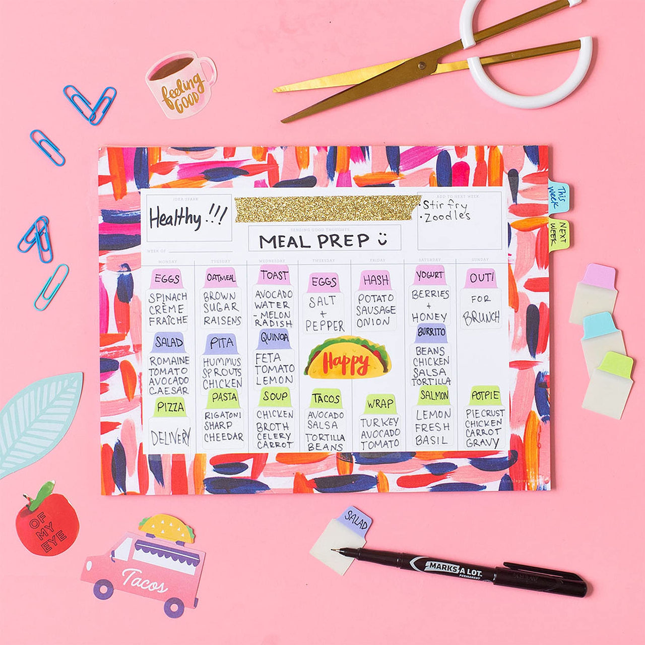 Avery Mini Ultra Tabs, 1" x 1.5", 2-Side Writable, Assorted Pastel Colors, 40 Repositionable Tabs (74761)