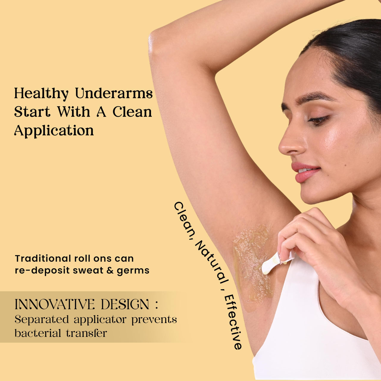 Milagro Beauty Ayurvedic Underarm Gel, Reduces Odour and Pigmentation, Brightening & Whitening Cream, Dark Body Armpits, Neck, Knuckles, Thighs, Elbows, Naturally exfoliates, Safe For Baby knees |Men & Women (50g)