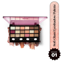 Hilary Rhoda Soft Glam Eyeshadow Palette | Highly Pigmented & Long Lasting Eyeshadow Palette | Matte & Shimmer Finish | 18 Shades (Multicolor - Shade 1)