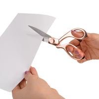 Westcott 16968 8-Inch Stainless Steel Rose Gold Scissors For Office and Home Rose Gold Finish Single