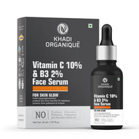 Khadi Organique Vitamin C 10% & B3 2% Face Serum for glowing skin, 30Ml
