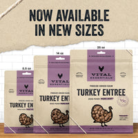 Vital Essentials Freeze Dried Raw Dog Food, Turkey Mini Nibs Entree, 5.5 oz 5.5 Ounce (Pack of 1)