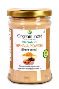 Orgrain India Organic Triphala Powder 150g | Supports Bowel Wellness & Healthy Gut, Helps to Boost Immunity & Useful for Digestion