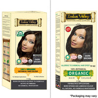 INDUS VALLEY 100% Botanical Dark Brown hair Color Dermatologist Recommended, Safe for Pregnent & Lactating Mother (120g)