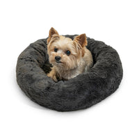 Best Friends by Sheri The Original Calming Donut Cat and Dog Bed in Lux Fur Mink, Extra Small 18
