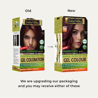 INDUS VALLEY Damage Free Natural Gel Hair Colour for Women | Ammonia & PPD Free Organic Hair Colour with 100% Grey Coverage, Long Lasting Conditioning Hair Color | Burgundy 3.6-220 ml
