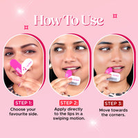 Hilary Rhoda Clear & Tint Lip Balm | Infused with Aloe Vera & Shea Butter | Hydrates & Nourishes Lips | 2 Sided Lip Balm | Glides on lips Smoothly - 2.27g*2 (Coral Love - Shade 03)