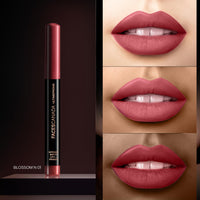 FACESCANADA Ultime Pro Hd Intense Matte Lips + Primer - Blossom N01, 1.4G | 9Hr Long Stay | Primer Infused For Flawless Hd Matte Finish | Intense Color Lightweight Silky Smooth Cream Application