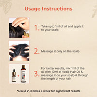 Vedix Customised Ayurvedic Hair Oil|Prayam Durva Booster Oil|For Dandruff Care and Hair Growth| 10ml