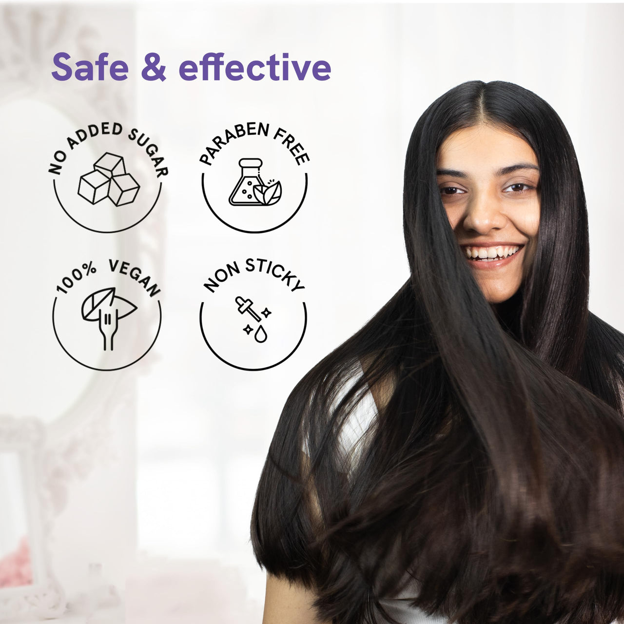Be Bodywise Hair Growth Pack, 30 Day Pack, Biotin Hair Gummies (30 Gummies) & Rosemary Hair Growth Serum (Roll-On) 30Ml, For Hair Fall & Hair Thinning - Grams