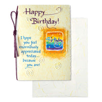 Blue Mountain Arts Birthday Card—For Family, Friend, Coworker, or Any Important Someone in Your Life (Happy Birthday! I hope you feel enormously appreciated today… because you are!) rainbow and orange
