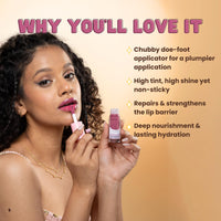 THE SKIN DIET COMPANY Lip Tint - Mauve Pink | Hydrating Liquid Lipstick for Women | Lip treatment for Dry & Pigmented Lips (4ml)