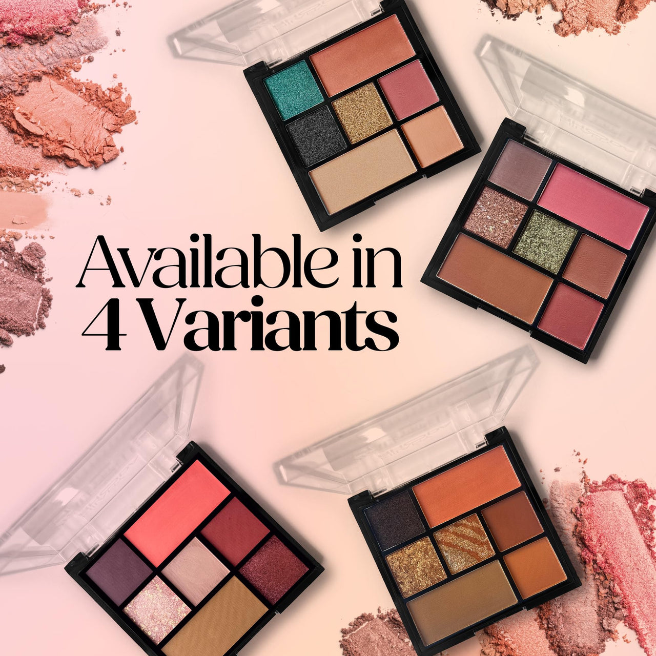 Hilary Rhoda More Than Basic Face Palette | With Blushes, Shimmer Highlighters & Eyeshadows | Highly Pigmented & Long Lasting Face Palette |10.5g (Pinkalicious - Shade 03)