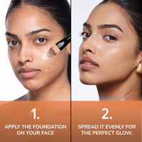 Mila Beauté Longwear Weightless Foundation | Matt Finish With SPF 15 and Vitamin E | Water Resistant Buildable Formula & Super Light | Liquid Foundation | Shade - (205 Natural Buff, 30ml)