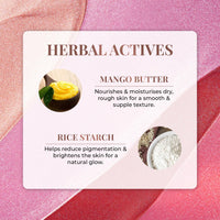 Just herbs Halo Glow Drop Blush Mango Butter + Rice Starch, Weightless Creamy Liquid Blush 10 ml (Gushing Grape)