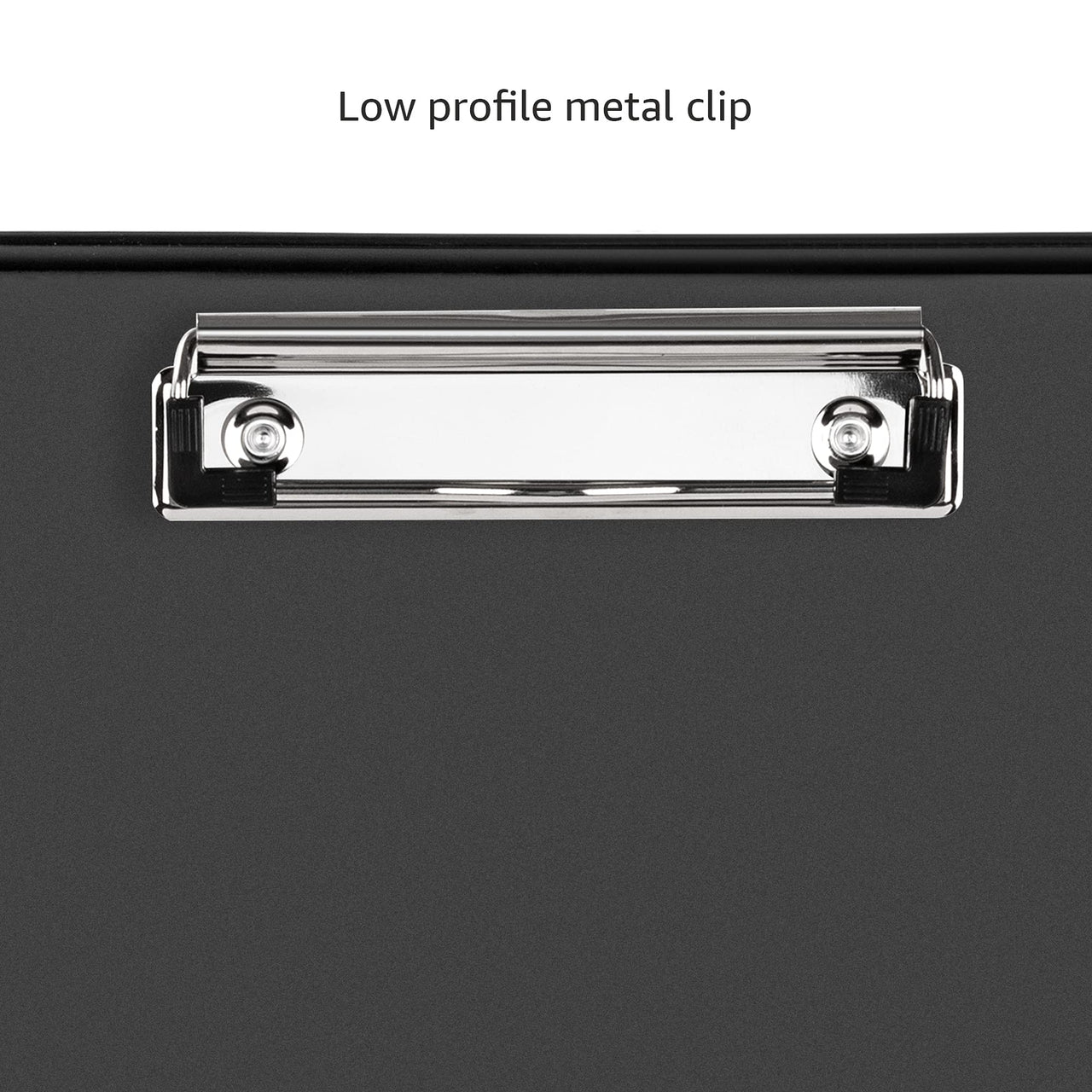 Basics Plastic Storage Clipboard,Black, 2-Pack