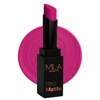 Mila Beauté Pro Matte Lipstick | Highly Pigmented & Long lasting | Semi Matte Finish | Light Weight Lipstick | Single Swipe Application | Luxurious Lip Color | Shade - (Shridevi, 4.2g)