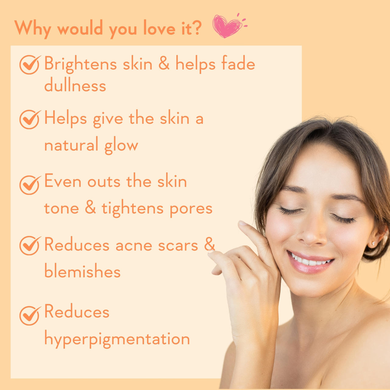WishCare Pure Glow Face Toner - 5% Fruit AHA, Hyaluronic Acid, Niacinamide & Oranges - For Glowing, & Pore Minimizing - 200ml, (PGFT200)