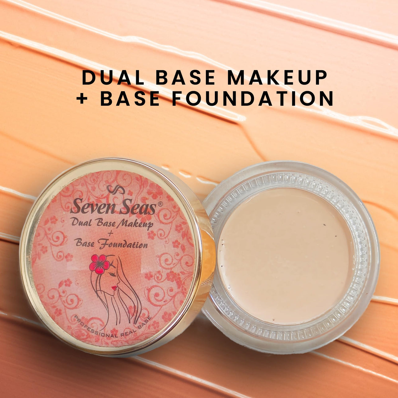 Seven Seas Mousse Foundation for All Skin Type Foundation & Concealer | Lightweight, Full Coverage concealer Foundation Matte Finish with SPF | Long Lasting Foundation for Face Makeup (Nude Beige)