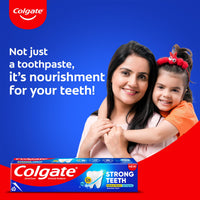 Colgate Strong Teeth Toothpaste, 800g (200g*4), India's No: 1 Toothpaste Brand, Calcium-boost Tooth Paste for 2X Stronger Teeth, Whitens Teeth, Fresh Breath & Prevents Cavities (Combo Pack Offer)