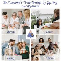 Orgone Pyramid | Lapis Lazuli Orgonite Pyramid for Wisdom, Harmony, Honesty & Self-Awareness | Healing Crystal Gemstone Pyramid | Orgone Pyramid Crystal - Handmade In India