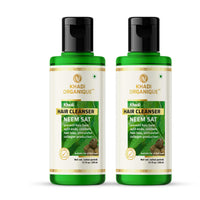 Khadi Organique Neem Sat Hair Shampoo/Cleanser Pack of 2