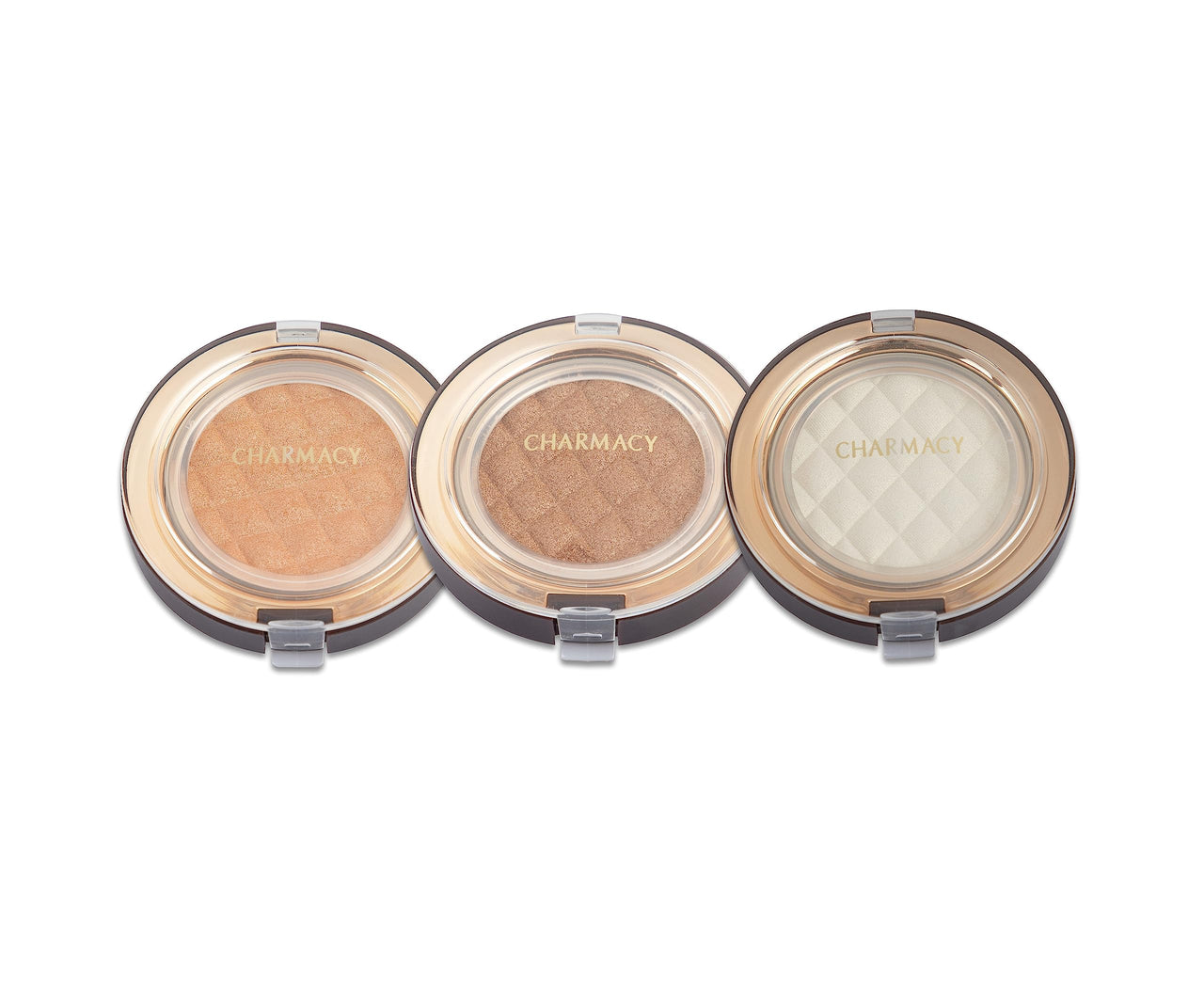Charmacy Milano Baked Illuminator 03-4 g, Chrome Metallic Highlighter, Smooth Texture, Radiant Finish, Easy to Blend, Luminous Glow, Vegan, Cruelty-Free, Non - Toxin